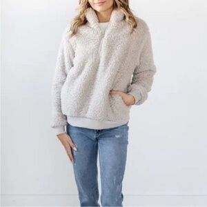Women's Cozy Saranoni Sherpa Jacket - Dusty Pink L